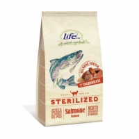 Lifepet Lifecat Sterilized Salmone - Crocchette per Gatti 7,5 kg