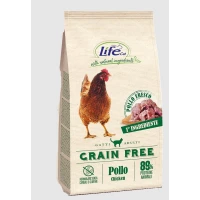 Lifepet LifeCat Crocchette per Gatti al Pollo 400 g