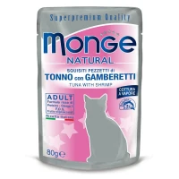 Monge Cat Tonno e Gamberetti 24 bustine da 80 g
