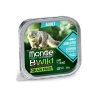 Monge Bwild Cat Merluzzo e Ortaggi 32 x 100 g