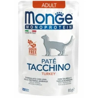 Monge Cat Buste Mono Paté Tacchino 28 x 85 g
