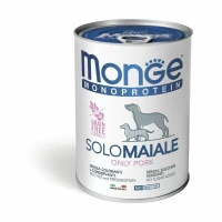 Monge Mono Solo Maiale 400 g - Cibo umido per cani