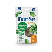 Monge Gift Cat Dental Croccante Ripieno Coniglio/Menta 60 g