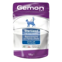 Gemon Cat Bocconi Sterilized Tonno/Orata - 24 x 100 g