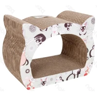 Nobleza Tiragraffi in Cartone con Stampa Gatti 39x29x22 cm