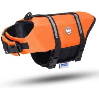Nobleza Giubbotto Salvagente per Cani L 35 cm - Arancione