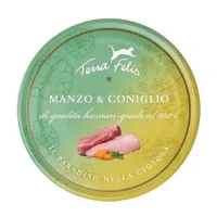 TERRA FELIS 80g Manzo/Coniglio - TERRACANIS
