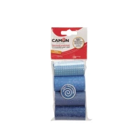 Camon Sacchetti Colorati Talco - 4 Rotoli per Cane