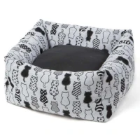 Cuccia Rodi Quadrata Mix Cats 50x50x20 - LEOPET