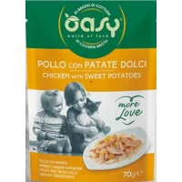 OASY More Love Cat Buste Pollo/Patate 24 x 70g