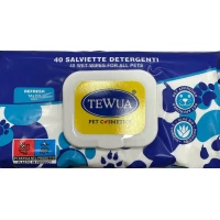 Tewua Salviette Talco 40 Pz - Igiene per Cani