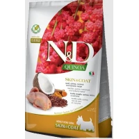 ND Dog Quinoa Mini Skin/Coat Quaglia/Cocco/Curcuma - Farmina