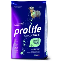 Prolife Dog Grain Free Medium/Large Pesce/Patate 2,5 kg