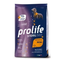 Prolife Dog Sterilized Sensitive Mini Anatra/Riso