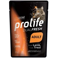 Prolife Cat UM DUAL BUSTE Agnello/Trota 12 x 85g