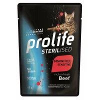 Prolife Cat Um Sterilized Buste Manzo 12 x 85g