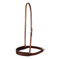 Abbassatesta Western Pool's in cuoio decorato - Unica Castagna
