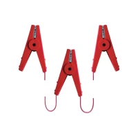 Ako Cavo di connessione triplo con pinze rosse 2x60 cm