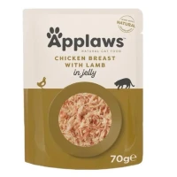 Applaws Buste Petto di Pollo e Agnello in Jelly 16 x 70 g
