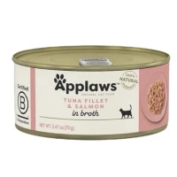 Applaws Filetti di Tonno e Salmone in Brodo per Gatti 70 g