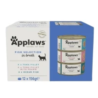 Applaws Multipack Selezione Pesce in Brodo per Gatti 12 x 156 g