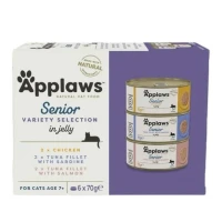 Applaws Multipack Senior Jelly 6 x 70 g - Umido per Gatti Senior