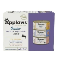 Applaws Multipack Senior Jelly 6 x 70 g - Umido per Gatti Senior