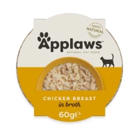 Applaws Pot Petto di Pollo in Brodo per Gatti 10x60 g