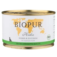 Biopur cibo umido per cani con pollame, farro e zucchine 200 g