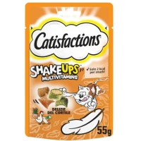 Catisfaction Shakeups Delizie del Cortile Snack per Gatti 6 x 55 g