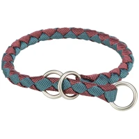 Cavo Collare Semistrangolo TX - Trixie, S: 30-36 cm, Vinaccia/Petrolio