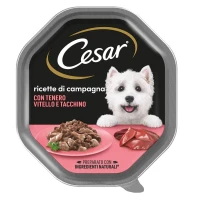 Cesar Ricette di Campagna Tenero Vitello/Tacchino 14 x 150 g