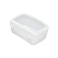 Clip Small 5708 Mangiatoia In Plastica Bianca Per Trasportini