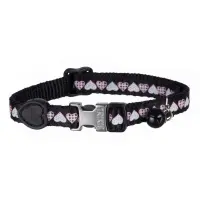 Collare con cuori e campanella per gatto in nylon - Trixie