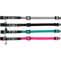 Trixie Collare nylon per gatto con porta indirizzo - confezione 4 pezzi