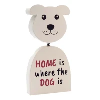 Decorazione cane in legno con molla Home