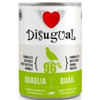 Disugual Dog Quaglia Gr 400 - Mangime Umido per Cani