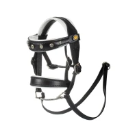 Equestro Briglia da Dressage per Toy Horse in cuoio con strass - Unica Nero
