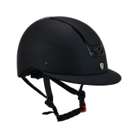 Equestro Cap Frame Wide - Casco ultra-light effetto velluto - L Nero