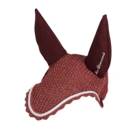 Equestro Cuffietta Diamond in cotone con Cordura e brillantini - Cob Bordeaux