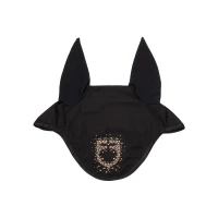 Equestro Cuffietta in tessuto tecnico con logo in strass