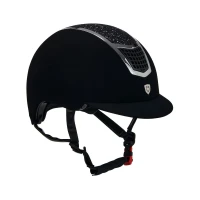 Equestro Eclipse Stone Velvet - cap ultra-light in velluto con strass