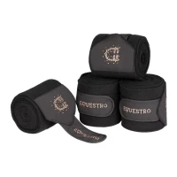 Equestro Fasce in pile con logo in strass - set 4