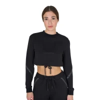 Equestro Felpa donna corta girocollo