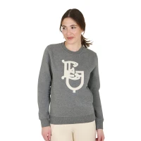 Equestro Felpa Donna Girocollo Monogram