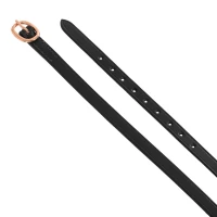 Equestro Lacciolini per speroni in cuoio con fibbia rose gold