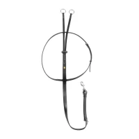 Equestro Martingala a collier in cuoio - Full Nero