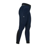 Equestro Pantaloni donna denim tecnico con grip monogram