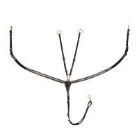 Equestro Pettorale in pelle Rose Gold Clincher con forchetta