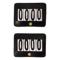 Equestro Porta numeri da gara 4 cifre 12x8 cm - Nero